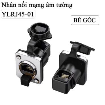 Nhân mạng RJ45 chống nước lắp bảng điều khiển YLRJ45-01 bẻ góc - Phụ Kiện Điện Tử Việt Nam