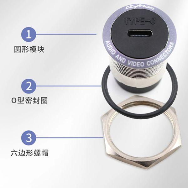 Đầu nối USB typeC âm tường âm sàn hỗ trợ truyền dữ liệu, âm thanh, hình ảnh Coraon CM-TYPEC - Phụ Kiện Điện Tử Việt Nam