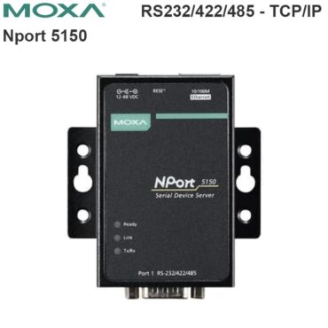 RS232/422/485 to ethernet TCP/IP Moxa Nport 5150 - Phụ Kiện Điện Tử Việt Nam Bộ chuyển RS232-RS422-RS485 sang ethernet TCP-IP Moxa Nport 5150