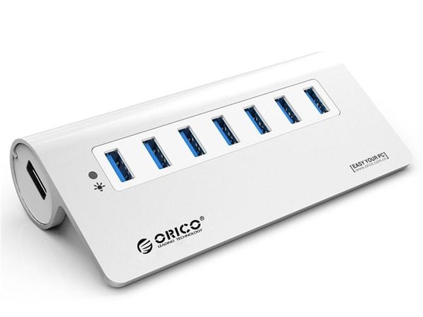 Bộ chia USB 3.0 7 cổng vỏ nhôm cấp nguồn ngoài Orico M3H7 - Phụ Kiện Điện Tử Việt Nam Bộ chia USB 3.0 7 cổng vỏ nhôm cấp nguồn ngoài Orico M3H7 - Phụ Kiện Điện Tử Việt Nam