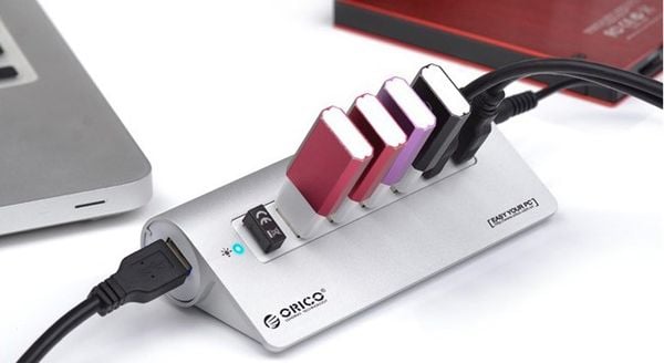 Bộ chia USB 3.0 7 cổng vỏ nhôm cấp nguồn ngoài Orico M3H7 - Phụ Kiện Điện Tử Việt Nam Bộ chia USB 3.0 7 cổng vỏ nhôm cấp nguồn ngoài Orico M3H7 - Phụ Kiện Điện Tử Việt Nam