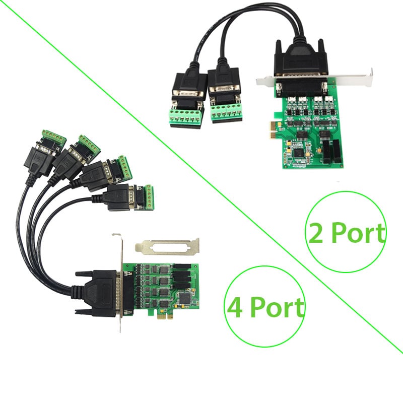 card pci-e ra 2 cong va 4 cong rs422 rs485 iocress