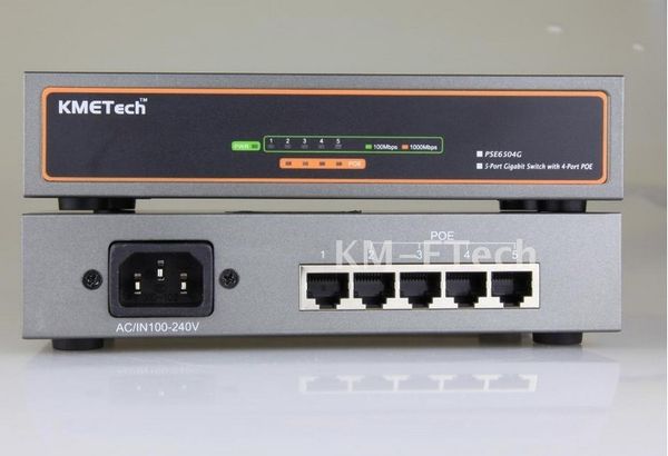Switch 5 Port với 4 port POE 10/100/1000Mbps KMETech PSE6504G công suất 65W - Phụ Kiện Điện Tử Việt Nam