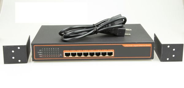 Nguồn Switch 8 Port POE 10/100/1000Mbps KMETech PSE818 công suất 150W - Phụ Kiện Điện Tử Việt Nam