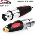 Đầu chuyển RCA sang XLR male - female Soundking - QRP-C49