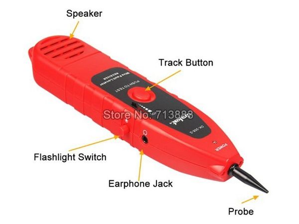 Bộ thiết bị đo kiểm tra dây cáp mạng RJ45 cáp điện thoại RJ11 cáp BNC dò vị trí đứt dây NOYAFA NF-308 - Phụ Kiện Điện Tử Việt Nam