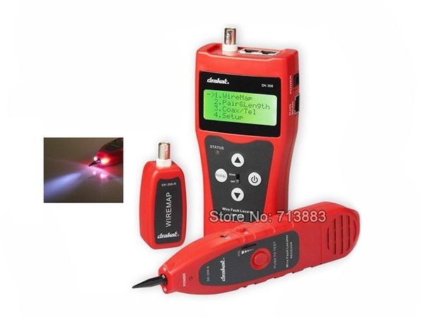 Bộ thiết bị đo kiểm tra dây cáp mạng RJ45 cáp điện thoại RJ11 cáp BNC dò vị trí đứt dây NOYAFA NF-308 - Phụ Kiện Điện Tử Việt Nam