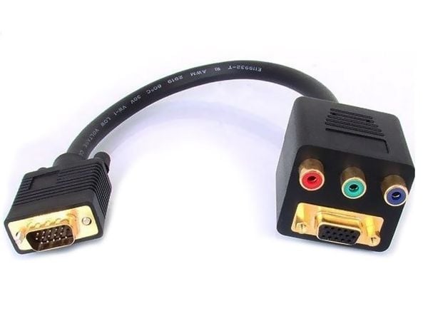 Cáp chuyển đổi VGA Male sang VGA+RCA - Phụ Kiện Điện Tử Việt Nam