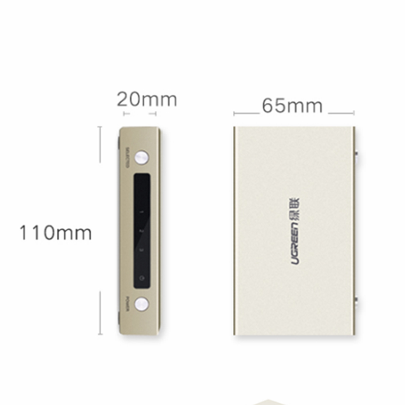 Switch 3x1 HDMI 4K 30Hz Audio SPDIF 3.5mm output Ugreen 40369 - Phụ Kiện Điện Tử Việt Nam bo chuyen mach hdmi 3 vao 1 ra ugreen 40369