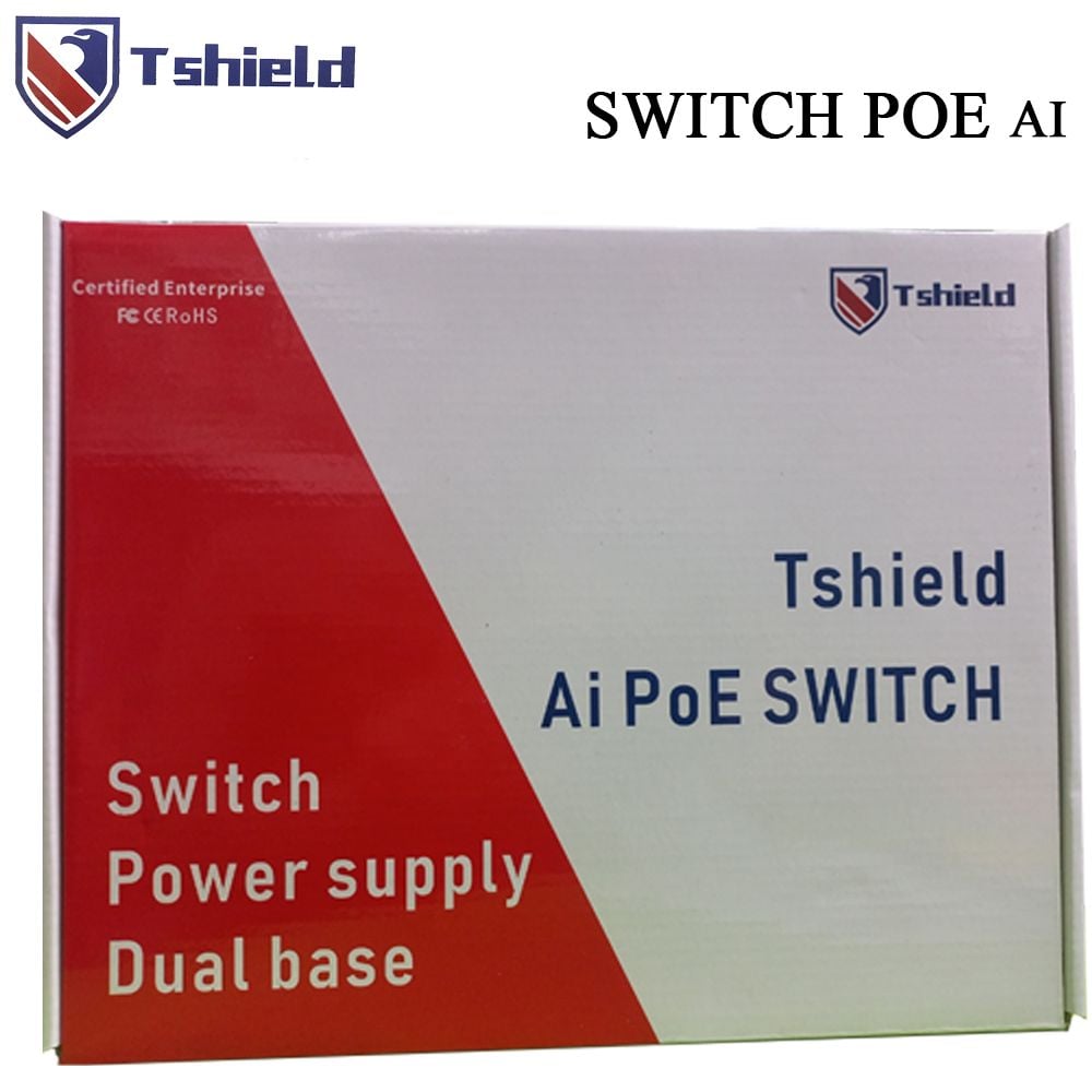 Switch mạng POE 16 cổng + 2 Uplink tốc độ 10/100Mbps chính hãng Tshield TS-G1602FNC - Phụ Kiện Điện Tử Việt Nam