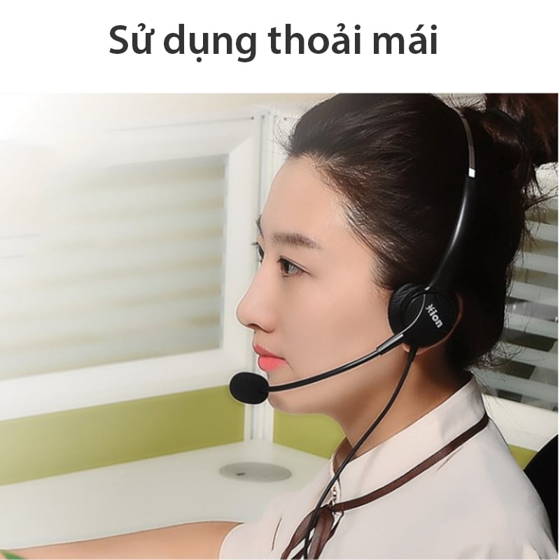 Tai nghe micro cho tổng đài viên chăm sóc khách hàng cắm cổng USB dùng cho PC Laptop Hion U60 - Phụ Kiện Điện Tử Việt Nam tai nghe 1 ben cho tong dai vien, chat skyper, facebook, zalo hion u60