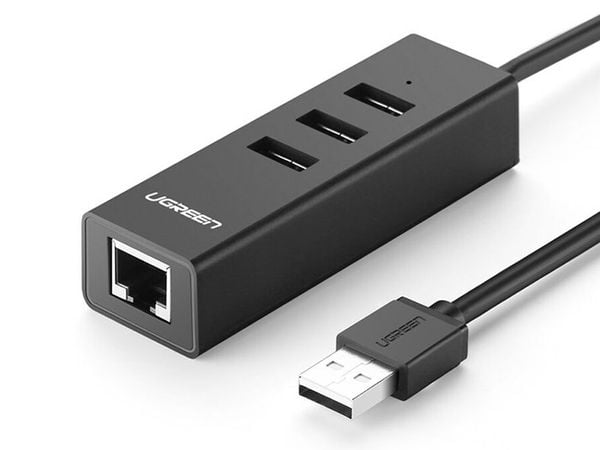 Bộ chia USB 2.0 3 cổng kết hợp USB sang RJ45 LAN 10/100Mb Ugreen 30301 30297 30298 - Phụ Kiện Điện Tử Việt Nam Bộ chia USB 2.0 3 cổng kết hợp USB sang RJ45 LAN 10/100Mb Ugreen 30301 30297 30298 - Phụ Kiện Điện Tử Việt Nam