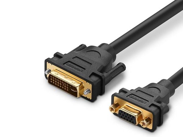 Cáp chuyển DVI 24+5 to VGA 15cm Ugreen 30499 - Phụ Kiện Điện Tử Việt Nam Cáp chuyển DVI 24+5 to VGA 15cm Ugreen 30499 - Phụ Kiện Điện Tử Việt Nam