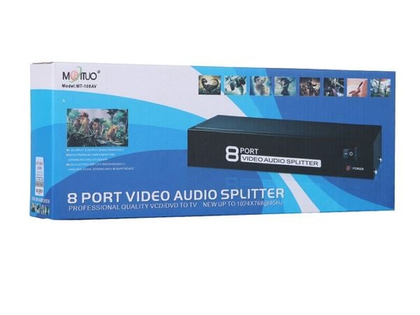 Bộ chia tín hiệu AV Video Audio 1 ra 8 cổng MT-VIKI MT-108AV - Phụ Kiện Điện Tử Việt Nam Bộ chia tín hiệu AV Video Audio 1 ra 8 cổng MT-VIKI MT-108AV - Phụ Kiện Điện Tử Việt Nam
