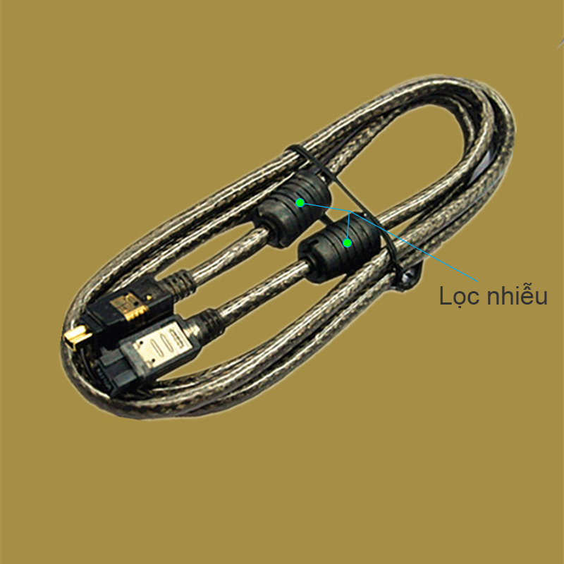 Cáp 1394 FireWire 800/400 1.5m 3m - Dây camera 1394 800x400 - Phụ Kiện Điện Tử Việt Nam cap 1394 dau 8 dau 6