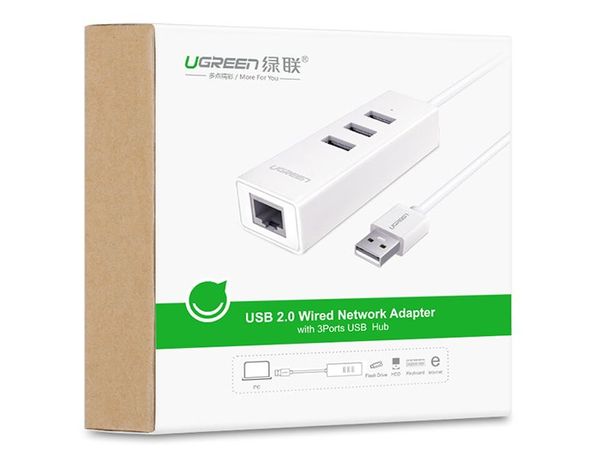 Bộ chia USB 2.0 3 cổng kết hợp USB sang RJ45 LAN 10/100Mb Ugreen 30301 30297 30298 - Phụ Kiện Điện Tử Việt Nam Bộ chia USB 2.0 3 cổng kết hợp USB sang RJ45 LAN 10/100Mb Ugreen 30301 30297 30298 - Phụ Kiện Điện Tử Việt Nam