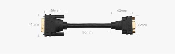 Cáp chuyển DVI 24+5 to VGA 15cm Ugreen 30499 - Phụ Kiện Điện Tử Việt Nam Cáp chuyển DVI 24+5 to VGA 15cm Ugreen 30499 - Phụ Kiện Điện Tử Việt Nam