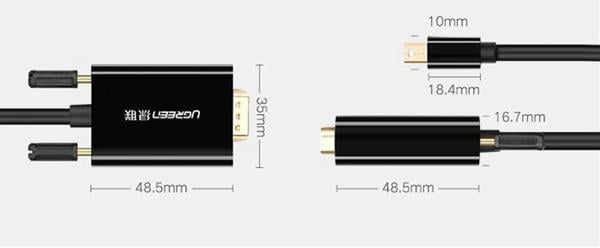 cap chuyen mini displayport sang vga ugreen