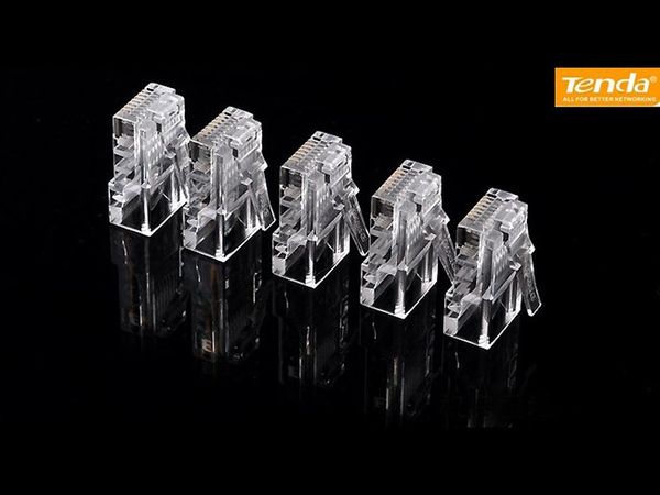 Hạt mạng Tenda Rj45 hộp 100 hạt, dùng cho dây mạng CAT5, 5e - Phụ Kiện Điện Tử Việt Nam