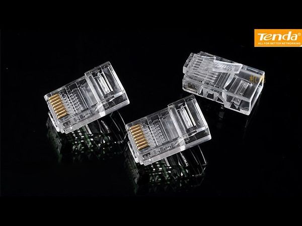 Hạt mạng Tenda Rj45 hộp 100 hạt, dùng cho dây mạng CAT5, 5e - Phụ Kiện Điện Tử Việt Nam