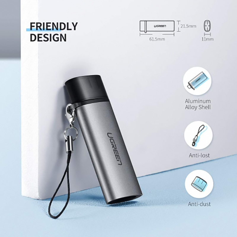 USB-C ra SD/TF đọc thẻ UGREEN 50704
