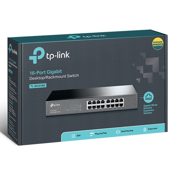 Bộ chia switch mạng 16 cổng gigabit TP-LINK TL-SG1016D - Phụ Kiện Điện Tử Việt Nam TL-SG1016D