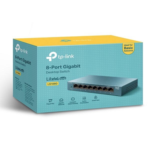 Switch chia mạng 8 cổng LAN RJ45 gigabit TP-LINK LS108G - Phụ Kiện Điện Tử Việt Nam switch chia mang 8 cong tplink gigabit ls108g