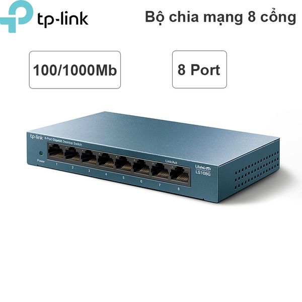 Switch chia mạng 8 cổng LAN RJ45 gigabit TP-LINK LS108G - Phụ Kiện Điện Tử Việt Nam switch chia mang 8 cong tplink gigabit ls108g