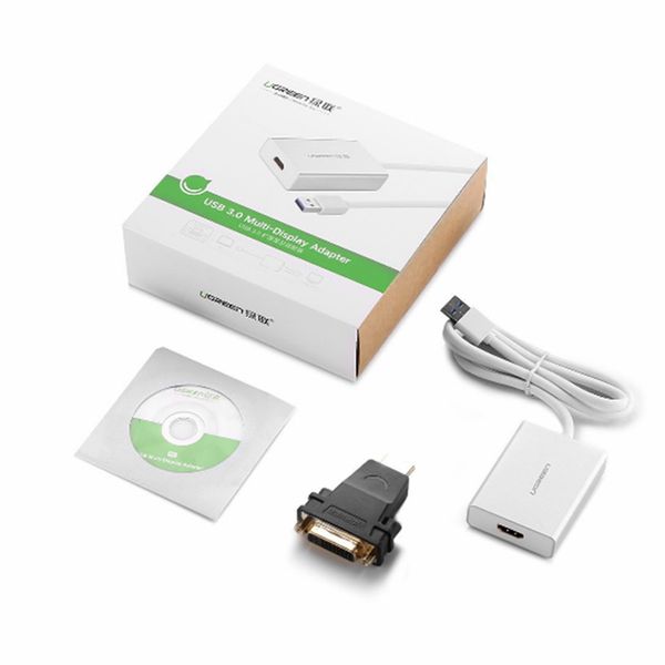 Cáp USB to HDMI Ugreen | Cáp USB 3.0 sang HDMI Ugreen