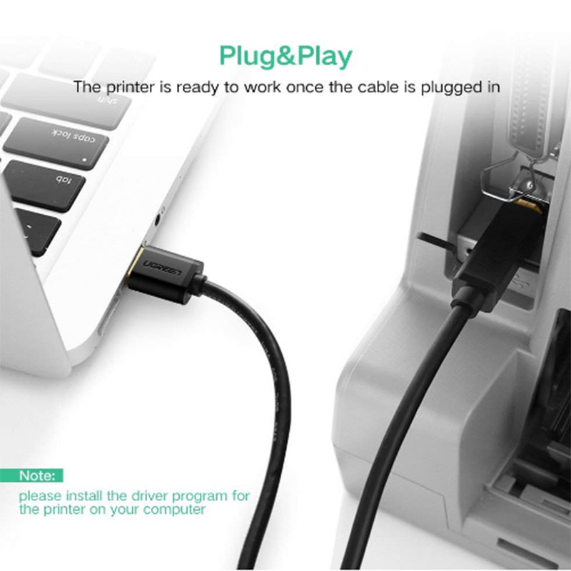 cap usb 2.0 am-bm cho may in ugreen