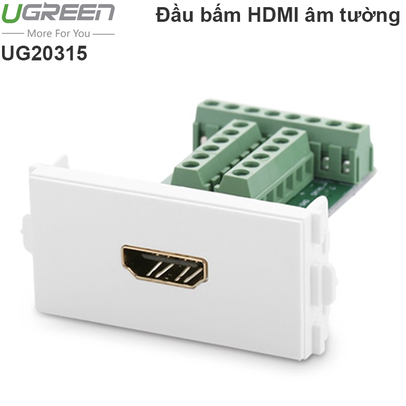 Nhân HDMI âm tường loại bắt vít Ugreen 20315 - Phụ Kiện Điện Tử Việt Nam nhan cam hdmi am tuong ugreen