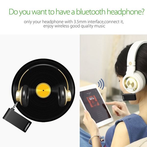 Đầu nhận Bluetooth 4.1 cho Loa Xe hơi có micro đàm thoại Ugreen 30348 - Phụ Kiện Điện Tử Việt Nam