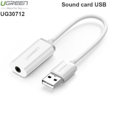 Cạc sound USB 1 cổng 3.5mm Ugreen 30712 - USB sang 3.5mm audio và microphone - Phụ Kiện Điện Tử Việt Nam