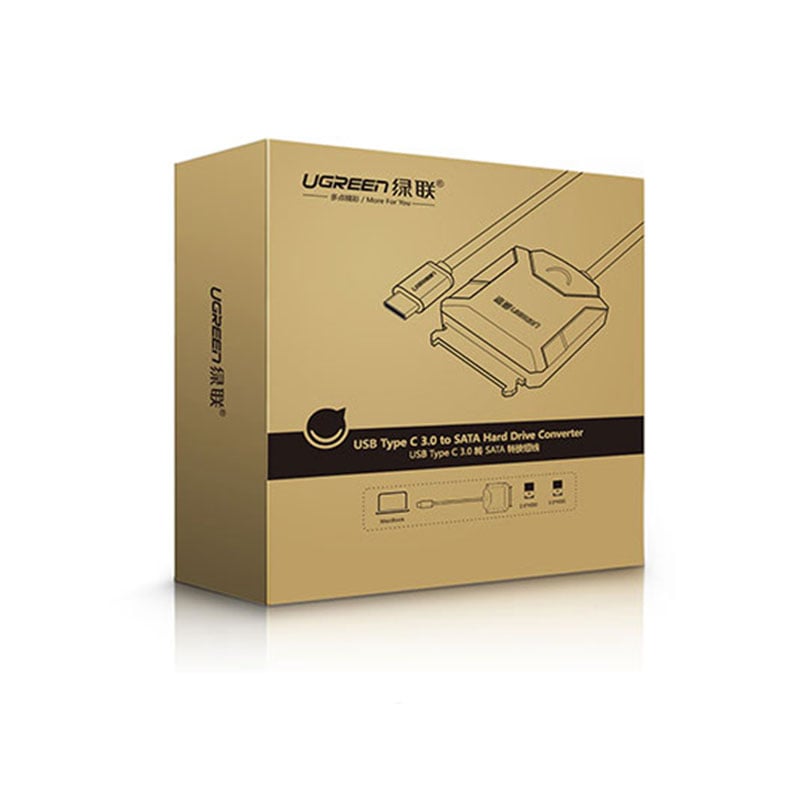 USB-C sang SATA III HDD SSD 2.5 3.5'' có cấp nguồn 12V Ugreen 40272 - Phụ Kiện Điện Tử Việt Nam USB type-C ra SATA UGREEN 40272