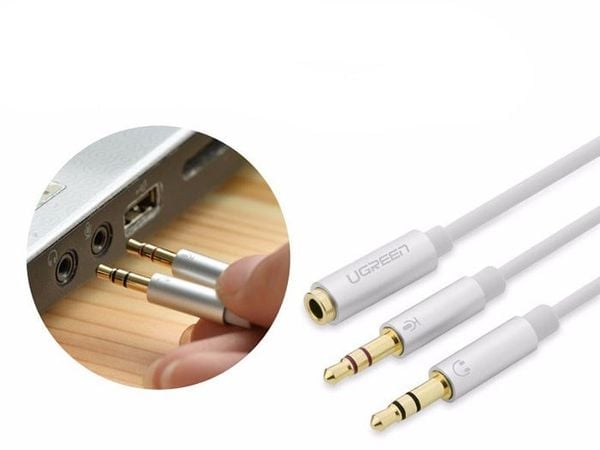 Cáp audio 3.5mm 2 vào 1 micro + audio 20Cm Ugreen 10790 - Phụ Kiện Điện Tử Việt Nam Cáp audio 3.5mm 2 vào 1 micro + audio 20Cm Ugreen 10790 - Phụ Kiện Điện Tử Việt Nam