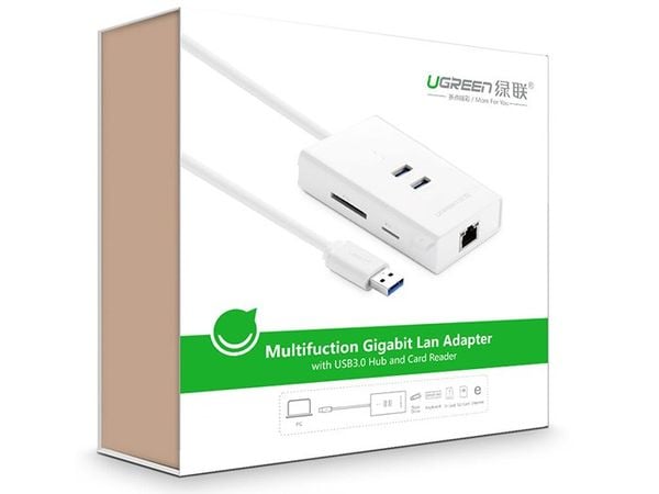 Bộ chia 3 cổng USB 3.0 - USB 3.0 sang RJ45 LAN gigabit SD TF Ugreen 20248 - Phụ Kiện Điện Tử Việt Nam Bộ chia 3 cổng USB 3.0 - USB 3.0 sang RJ45 LAN gigabit SD TF Ugreen 20248 - Phụ Kiện Điện Tử Việt Nam