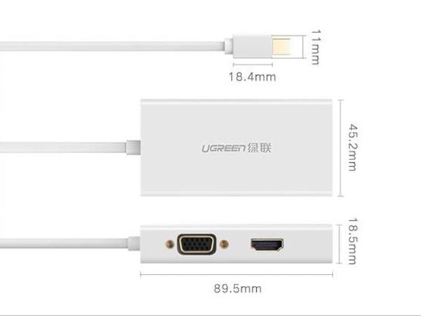 Mini Displayport to HDMI DVI VGA Ugreen 20417 hỗ trợ 4K - Phụ Kiện Điện Tử Việt Nam Mini Displayport to HDMI DVI VGA Ugreen 20417 hỗ trợ 4K - Phụ Kiện Điện Tử Việt Nam