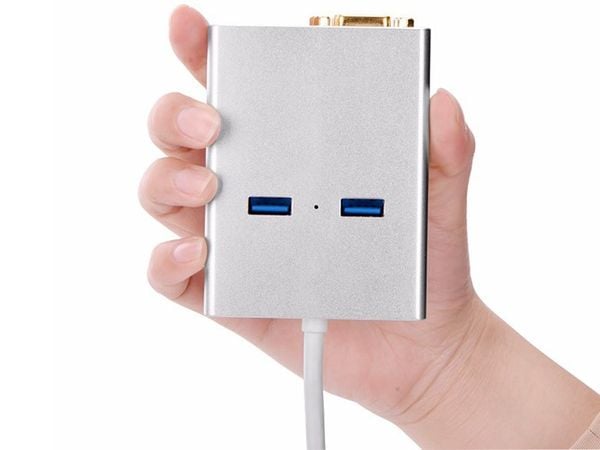 Bộ chia 2 cổng USB 3.0 - USB sang VGA RJ45 LAN gigabit Ugreen 40242 - Phụ Kiện Điện Tử Việt Nam