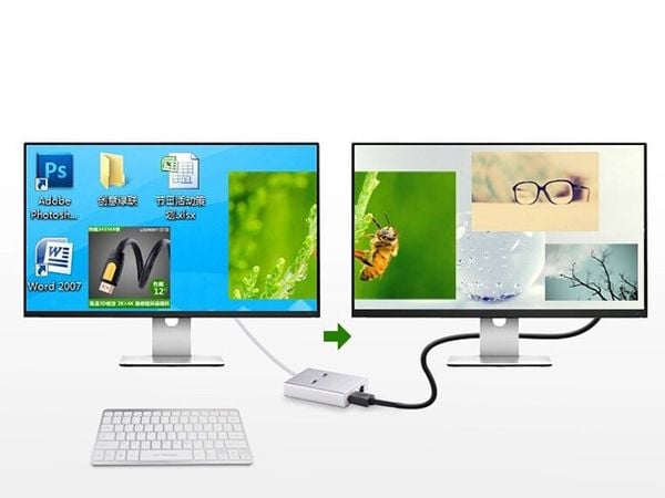 Bộ chia USB 3.0 2 port - USB 3.0 ra HDMI 1080P LAN RJ45 gigabit Ugreen 40255 - Phụ Kiện Điện Tử Việt Nam