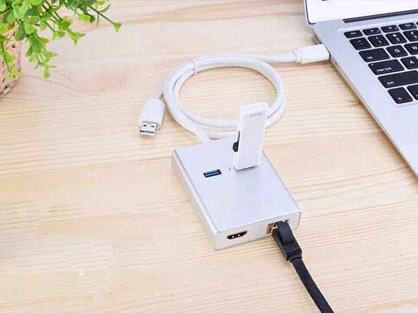 Bộ chia USB 3.0 2 port - USB 3.0 ra HDMI 1080P LAN RJ45 gigabit Ugreen 40255 - Phụ Kiện Điện Tử Việt Nam