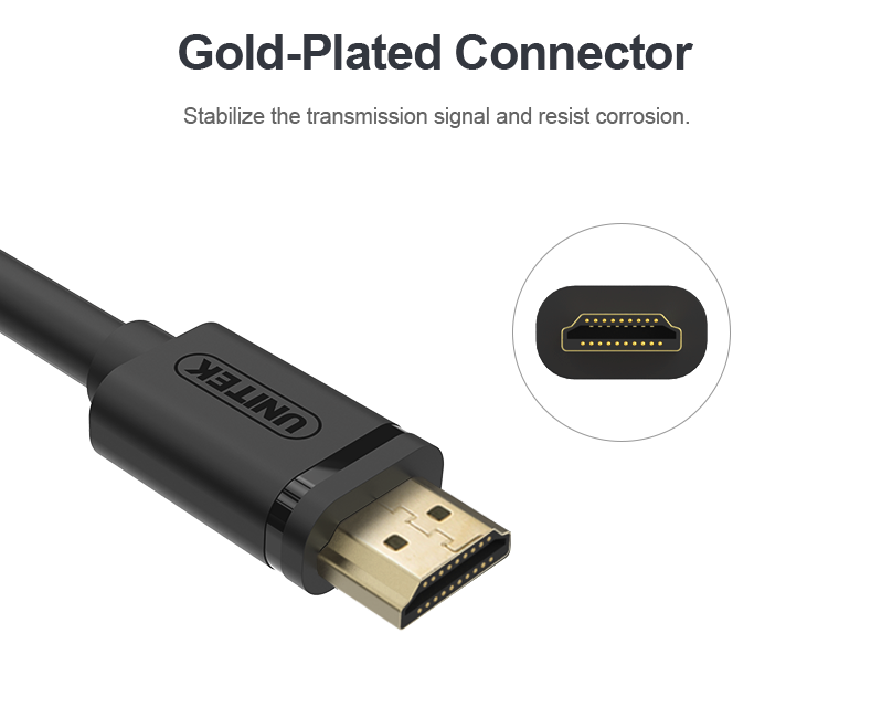 Cáp HDMI sang HDMI 2 đầu đực V1.4 4Kx2K 30Hz Unitek 1 mét đến 70m UNITEK chính hãng - Phụ Kiện Điện Tử Việt Nam Cap HDMI Unitek | Cap HDMI chính hãng giá tốt nhất Hà Nội