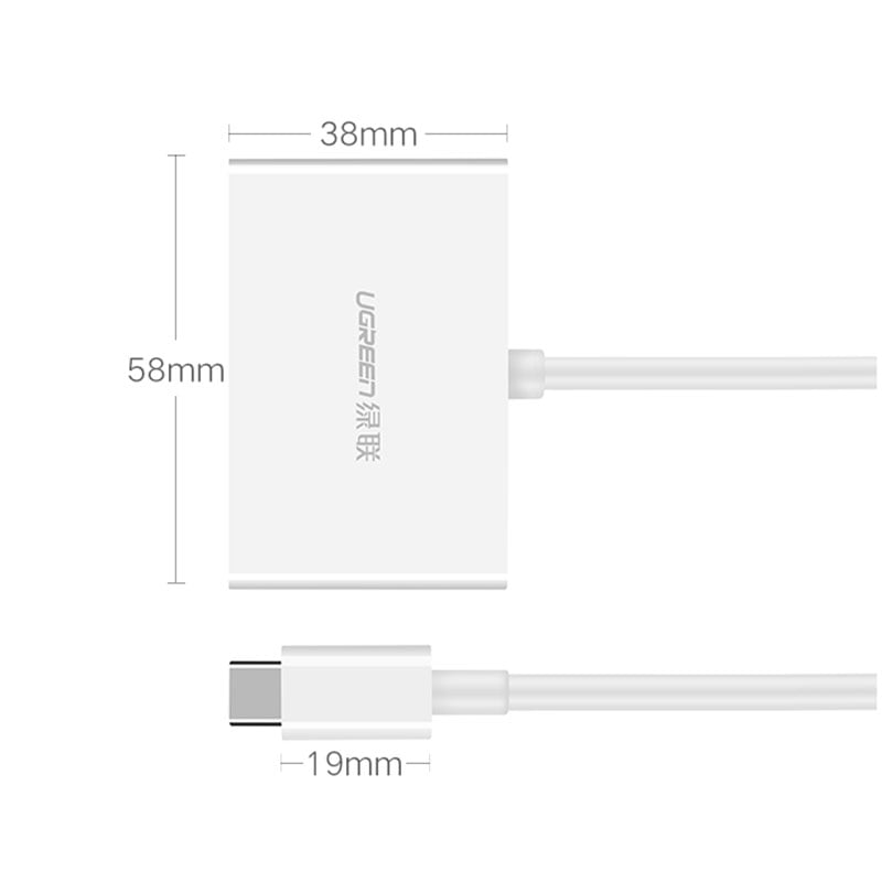 USB type-C to HDMI VGA 15Cm hỗ trợ 1080P 4K30Hz UGREEN 50510 - Phụ Kiện Điện Tử Việt Nam USB type-C to HDMI VGA 15Cm hỗ trợ 1080P 4K30Hz UGREEN 50510 - Phụ Kiện Điện Tử Việt Nam