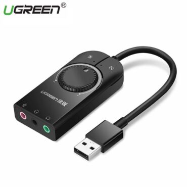 Cạc sound USB 3.5mm (micro/tai nghe) Volume control UGREEN 40964 (màu đen) - Phụ Kiện Điện Tử Việt Nam