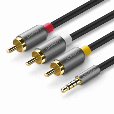Cáp âm thanh AV 3.5mm ra 3 hoa sen (1 đường hình, 2 đường tiếng) - Phụ Kiện Điện Tử Việt Nam