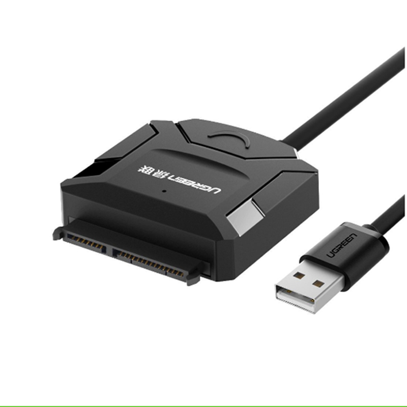 USB 2.0 ra SATA - có cấp nguồn 12V2A Dùng cho ổ cứng 2.5 3.5 inches UGREEN 20215 - Phụ Kiện Điện Tử Việt Nam usb 2.0 sang sata ugreen 20215
