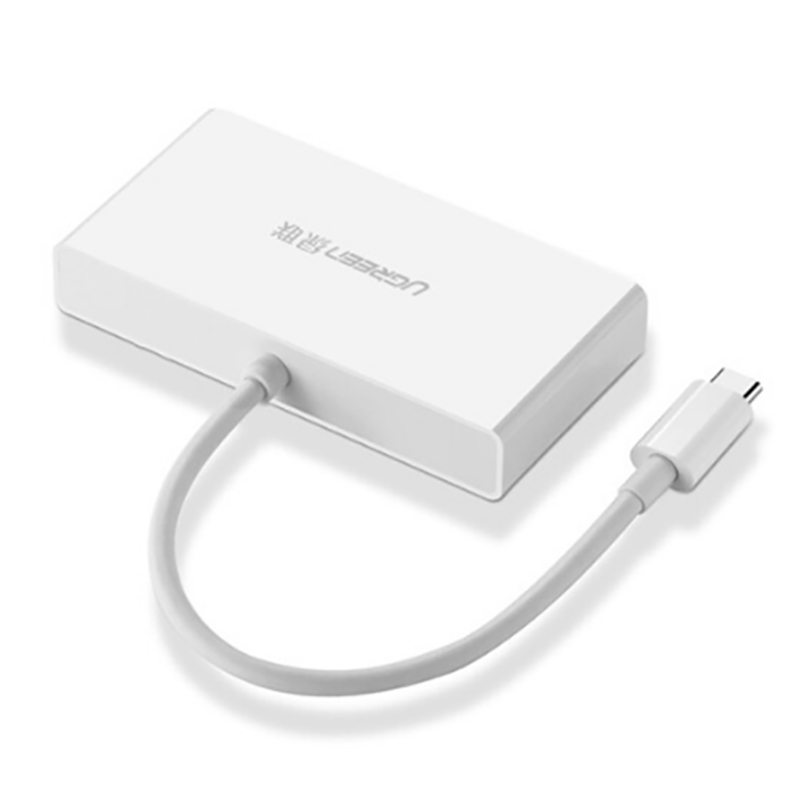 USB-C ra VGA 1080P+ 3 cổng USB 3.0 UGREEN 40375 - Phụ Kiện Điện Tử Việt Nam usb type-c ra vga usb 3.0 3 cong ugreen 40375