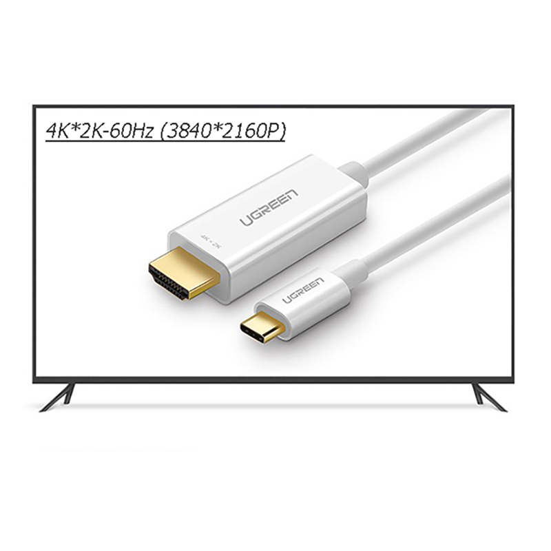 Cáp USB-C ra HDMI 4K30Hz 1.5 mét UGREEN 30841 - Phụ Kiện Điện Tử Việt Nam usb type-c ra HDMI 1.5 met ugreen 30841 ho tro 4k