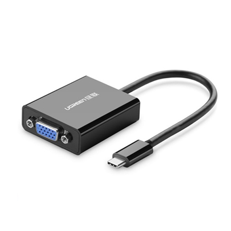 USB-C ra VGA 1080P 15Cm Ugreen 20586 - Phụ Kiện Điện Tử Việt Nam day chuyên usb-c ra vga chinh hang ugreen