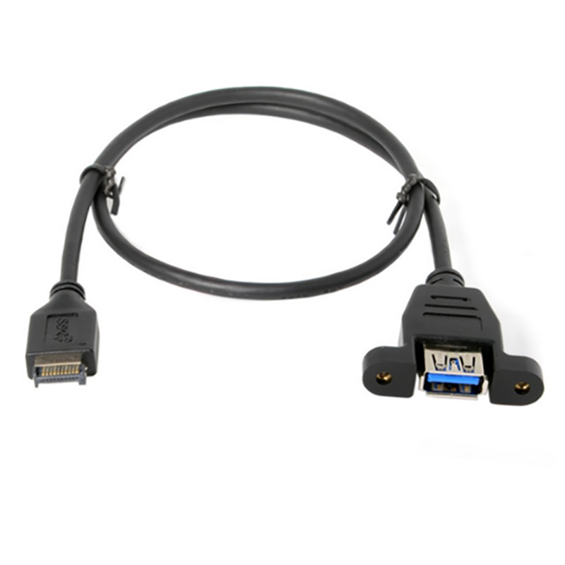 Cáp chuyển USB 3.1 type-E trên mainbroard ra USB 3.0 Female 50Cm có đai bắt vít - Phụ Kiện Điện Tử Việt Nam cap usb 3.1 ra usb 3.0 50cm
