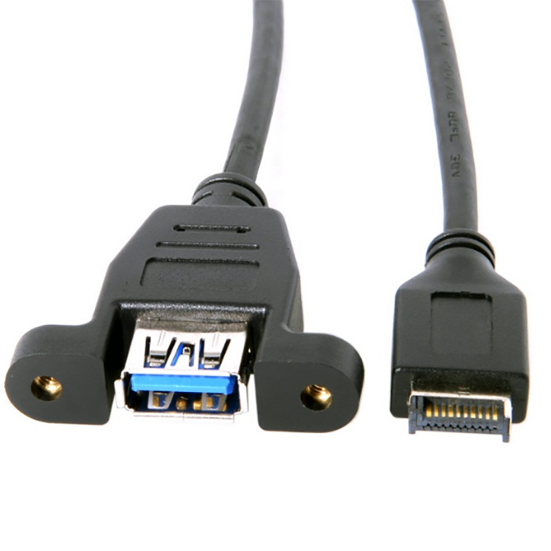 Cáp chuyển USB 3.1 type-E trên mainbroard ra USB 3.0 Female 50Cm có đai bắt vít - Phụ Kiện Điện Tử Việt Nam cap usb 3.1 ra usb 3.0 50cm